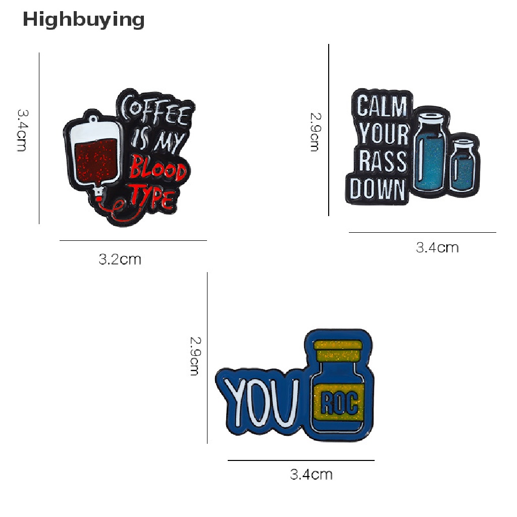 1pc Bros Pin Enamel Bentuk Kopi is My Blood Gaya Punk Untuk Hadiah Anak Glory