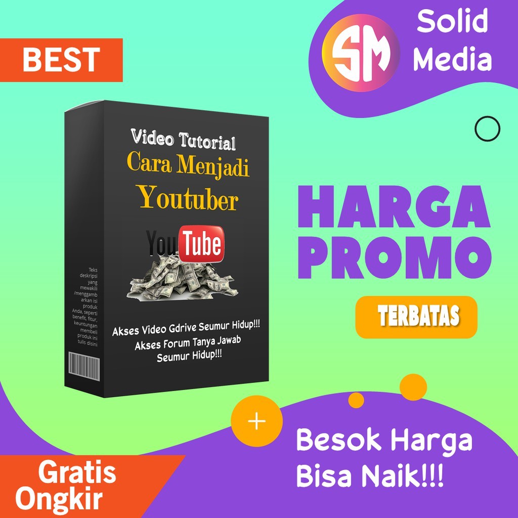 Jual Cara Menjadi Youtuber Utk Pemula! Paket Video Tutorial Membuat ...