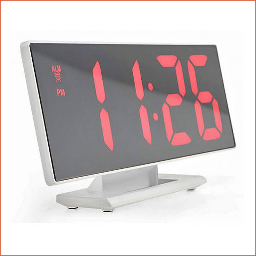 Jam Meja Digital Led Weker / Digital Alarm Clock Mirror DS-3618L RED