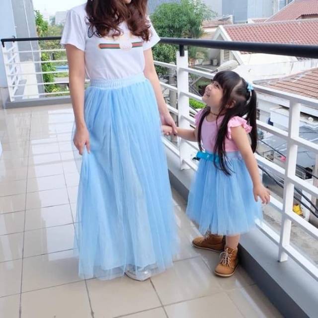 rok panjang/Rok tutu / couple ibu dan anak / rok hijab