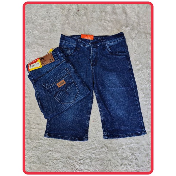 LOIS CELANA PENDEK JEANS STRETCH PRIA / celana pendek jeans lois