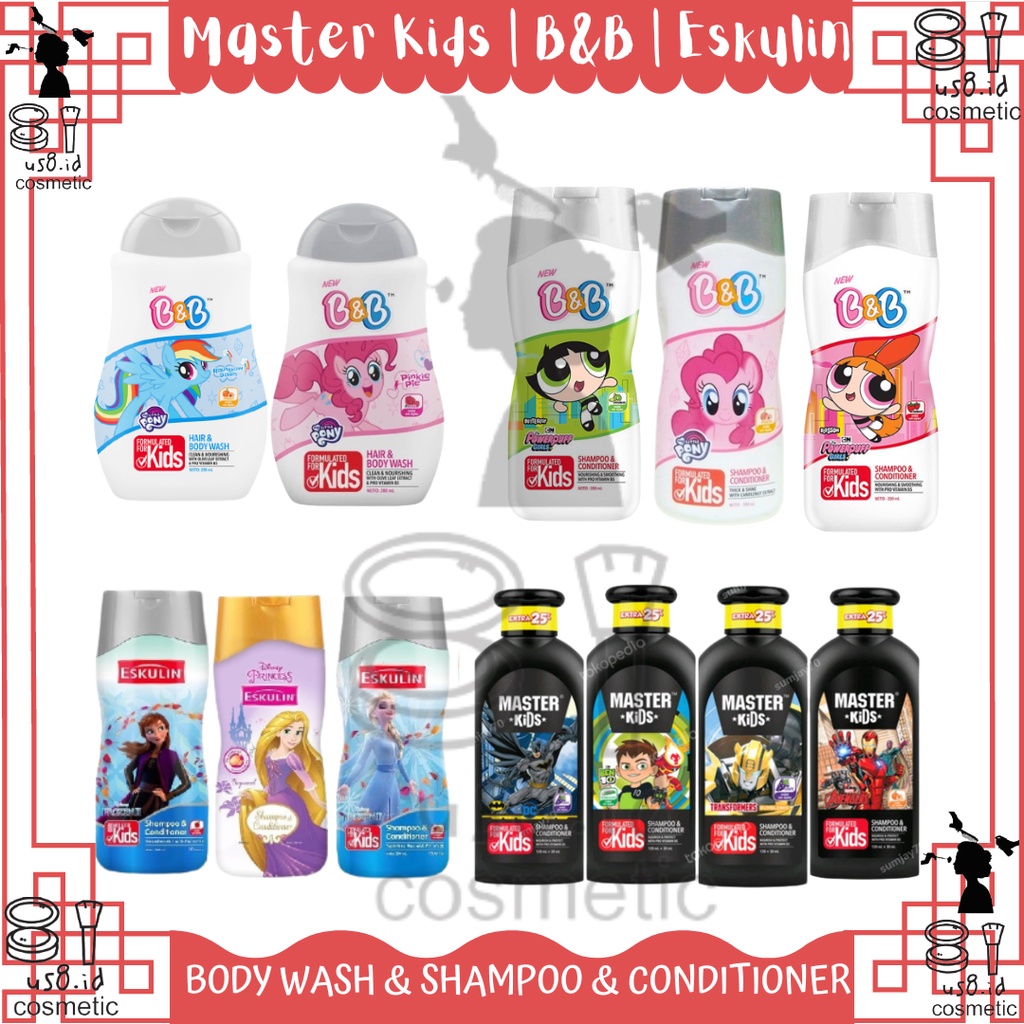 Master Kids || Master Kids Shampoo &amp; Conditioner 150ml / Styling Gel 75gr / Spray Cologne 100ml || Shampoo &amp; Conditioner 200ml 100ml || Master Kids Styling Gel 75gr || Master Kids Shower Gel 175 mL || Master Kids