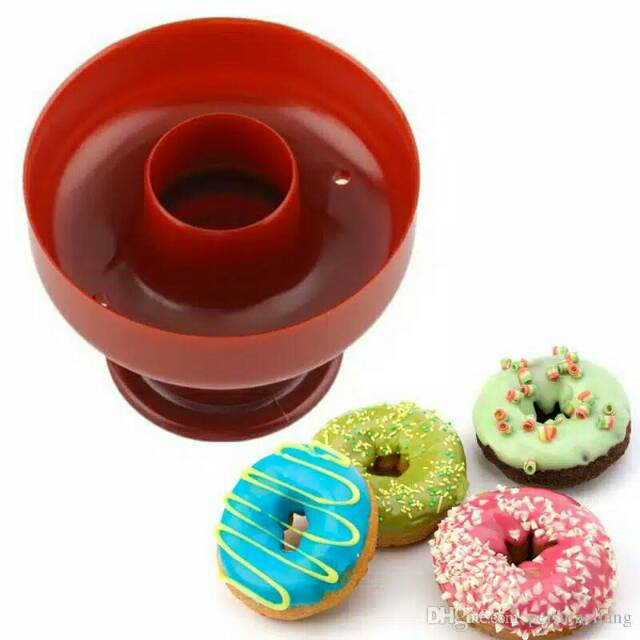 CETAKAN DONAT PLASTIK CETAKAN DONAT JUMBO COOKIES CUTTER DEKORASI KUE TART SPUIT IMPORT LOYANG