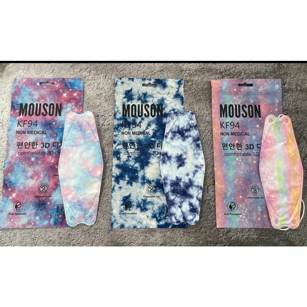 MASKER MOUSON KF94 NO MEDICAL / 4 PLY / GALAXY EDITION / ISI 10 PC