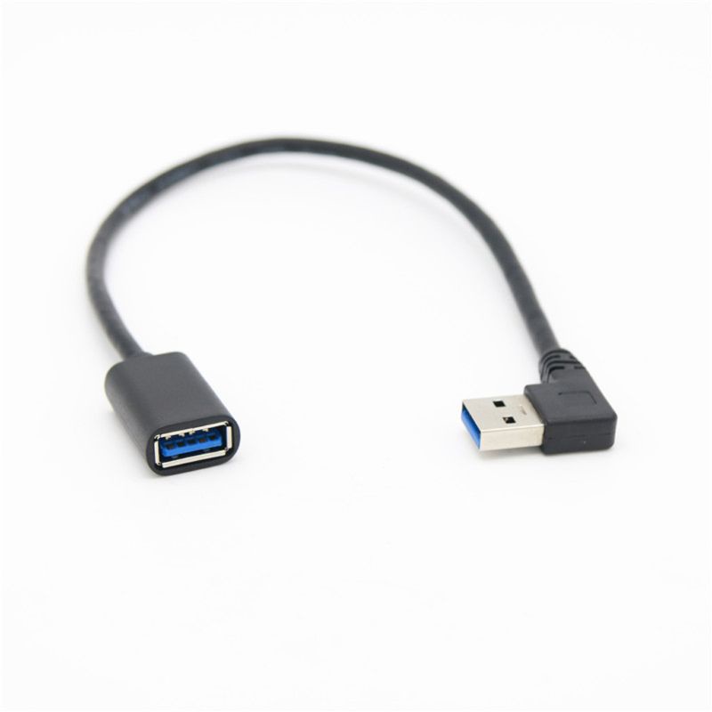 VIVI   90 Degree Right Angle Super Speed USB 3.0 Male to Female Extension Cable Cord Adapter 30CM/60CM