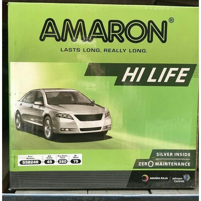 GARANSI 1 TAHUN  AKI MOBIL AMARON NS60/NS60L/NS60LS AKI KERING langgengb4 Segera Dapatkan