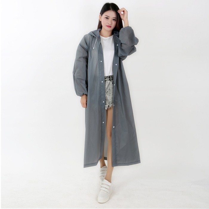Jas Hujan EVA Ponco Mantel Mantol Ujan Poncho Terusan Raincoat Kalong bukan sekali pakai