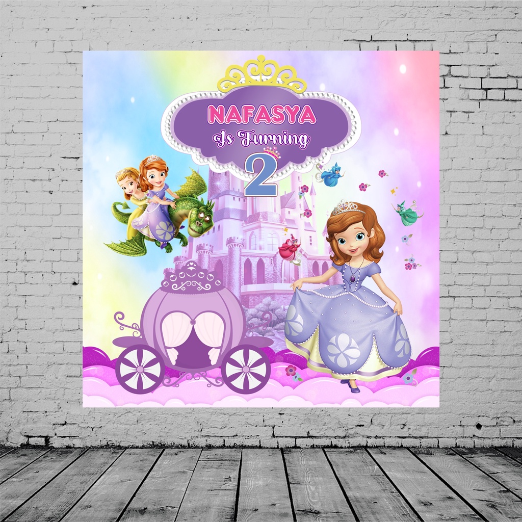 Jual Backdrop Banner X M Banner X M Backdrop Ulang Tahun Banner Ultah Sofia