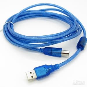 KABEL USB 5M TRANSP / USB / PRINTER  canon ,hp,epson,xerox dll