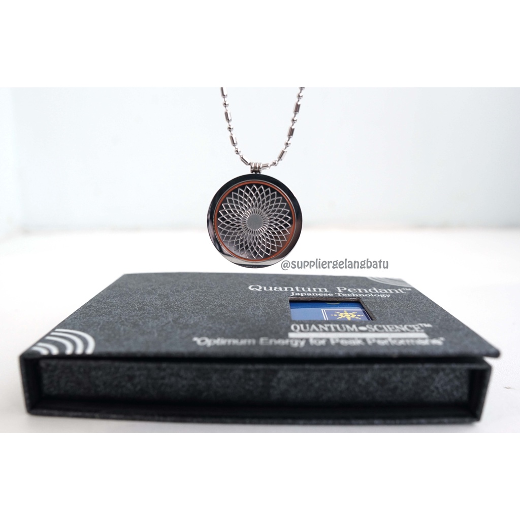Kalung quantum pendan BULAT SPIRAL japan technology ION NEGATIVE 2000