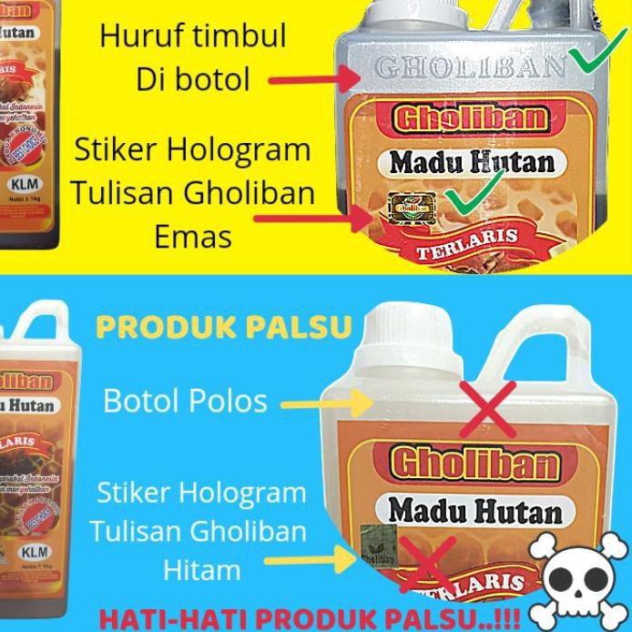 

SALE!! (bmt-1272) MADU HUTAN KALIMANTAN GHOLIBAN 1kg ASLI ( BOTOL EMBOSS )
