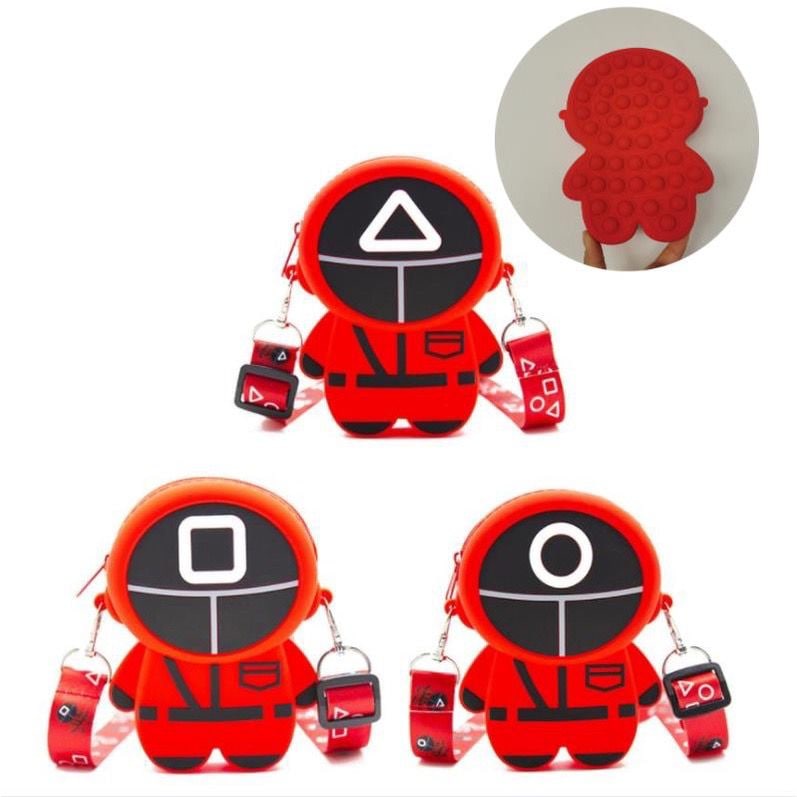 EL 5355 RISCE TAS SELEMPANG SQUID GAME POP IT IMPORT ANAK JAKARTA BATAM