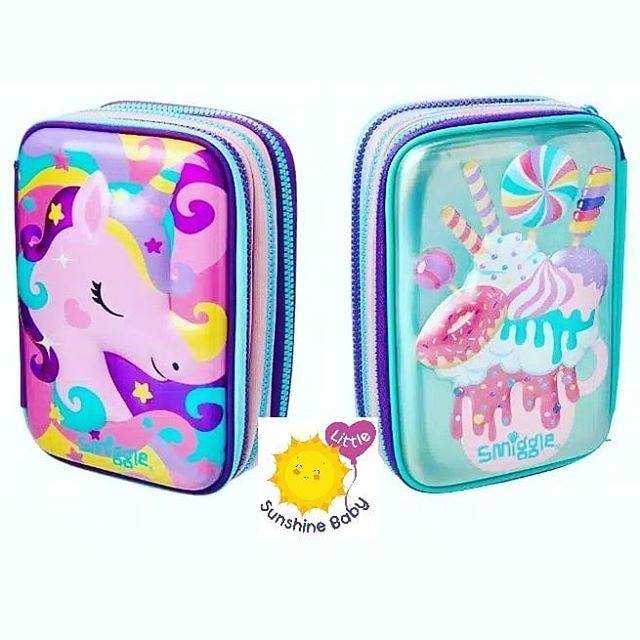 

Smiggle Pencil Case Triple Unicorn Hardtop - Tempat Pensil Smiggle Ori