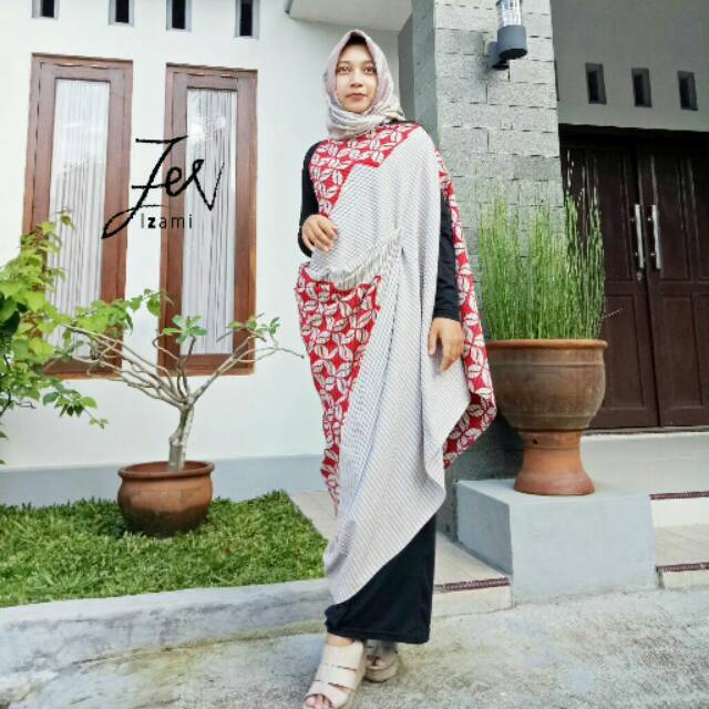 Outer lurik kombinasi batik