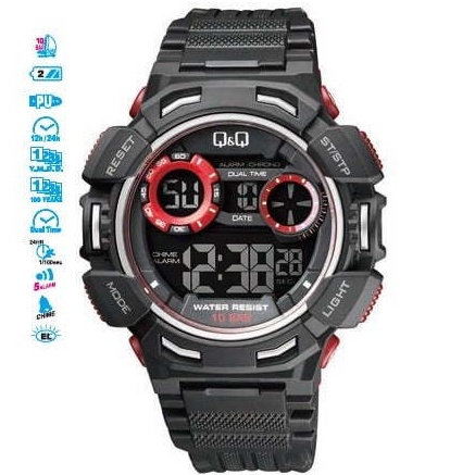 Q&amp;Q QnQ QQ Original Jam Tangan Pria Digital Rubber Outdoor - M148 M148J Water Resist 10 BAR