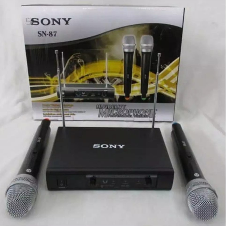 Mic wireless SONY SN-87 microphone UHF 2 mic wireless