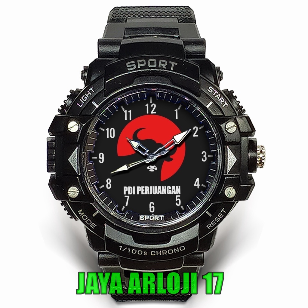 (Istimewa) JamTangan Custom PDI PERJUANGAN - 02 (Nice)