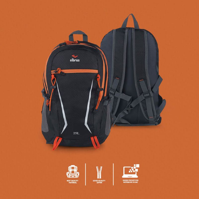 6 Warna - DAYPACK Tas Ransel 25 Liter Terbaru Kekinian Stylish | Tas Laptop Notebook 14&quot; Inch | Tas Punggung Backpack Original | Free Raincover | Tas Travelling | Tas Camping Outdoor | Tas Sekolah Kuliah Kerja Premium Material