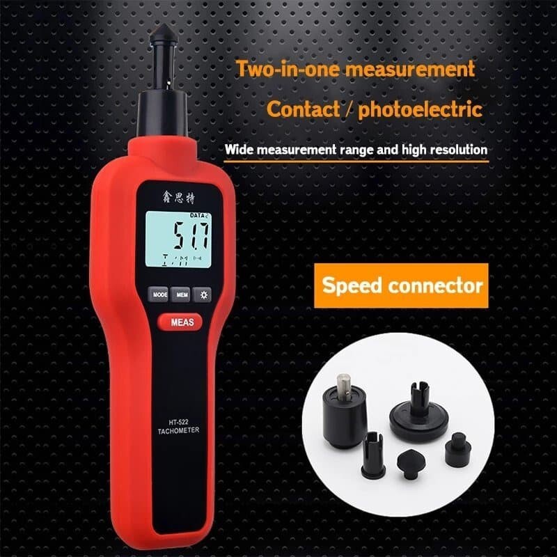 Tachometer Digital 2in1 Tachometer Contact Non contact RPM meter HT-522 HT522