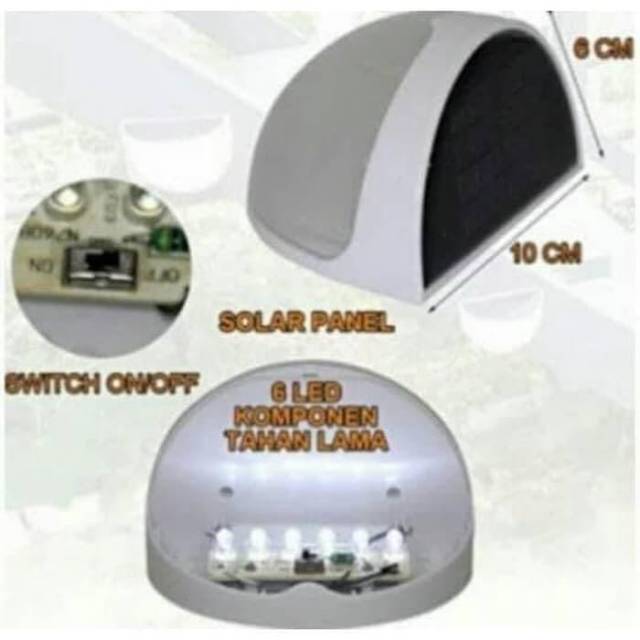 Lampu Teras Lampu Tembok Solar Surya Tenaga Matahari Nyala Terus Oval