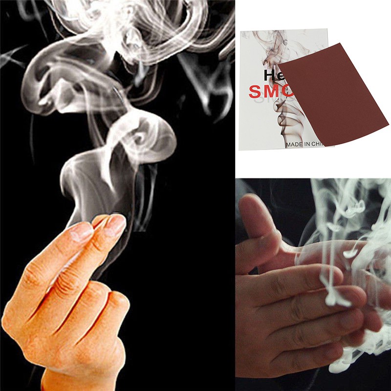 [Bayar Di Tempat]10PCS Adorable Finger Smoke Magic Paper Trick Magic Illusion Stage 5*7CM