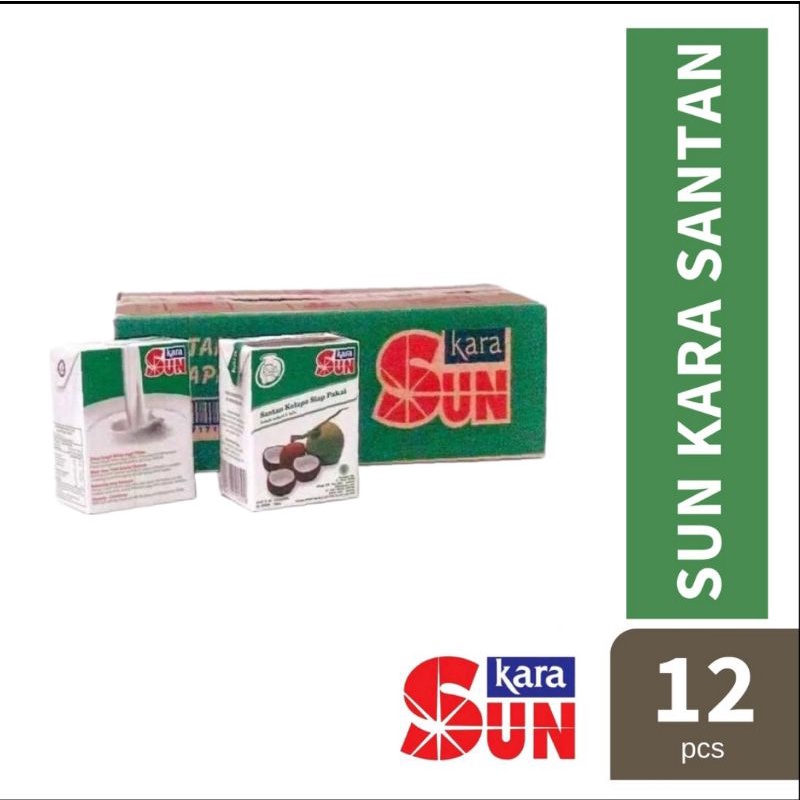 

Sun Kara Sunkara Santan Santen 200ml 200 ml 1 Dus