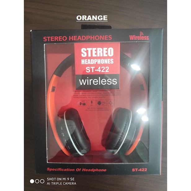 Headset Wireless Bluetooth Murah ST422