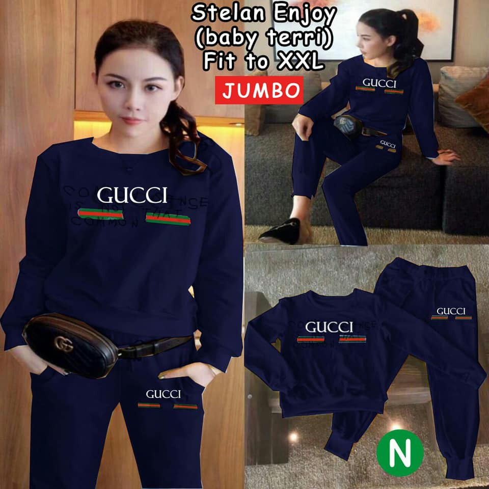 Setelan Gucci Jumbo Navy Setelan Gucci Jumbo r