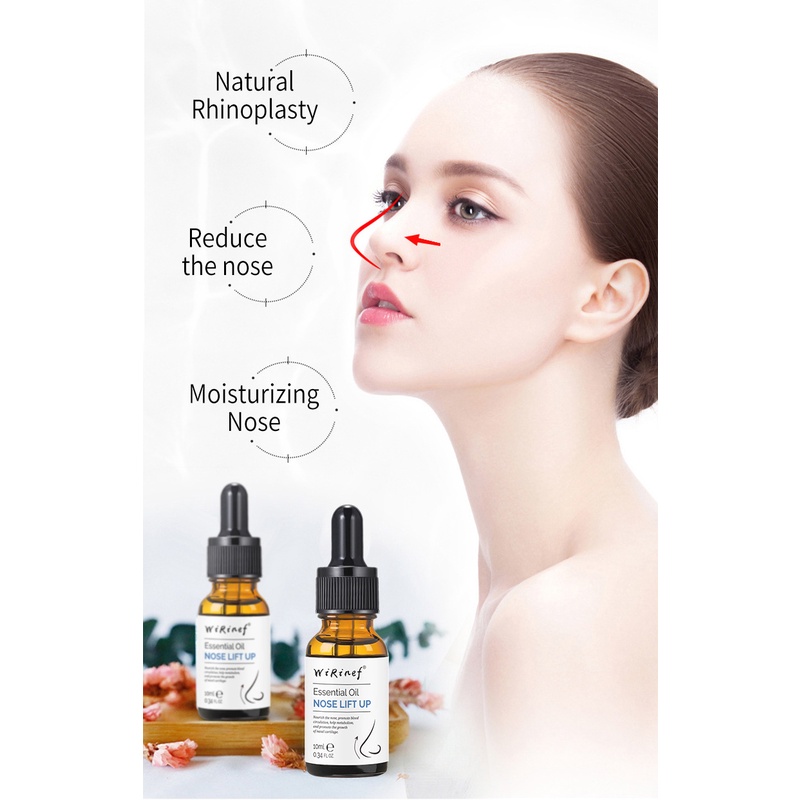 Minyak Esensial Pelembab Minyak Hidung 10ml Pijat Mengangkat Minyak Hidung Nose lift up essential oil pemancung hidung alami