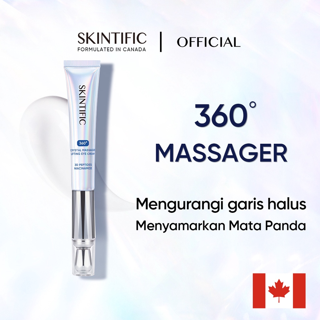 ✨ AKU MURAH ✨ Skintific 360 Crystal Massager Lifting Eye Cream 20ml BPOM