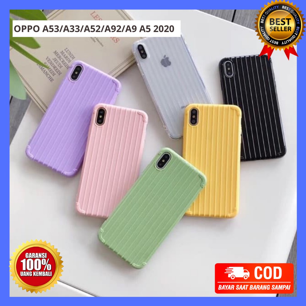 CASE OPPO A53 A33 A52 A92 A9 2020 A5 2020 SILIKONE WARNA PERMEN KOPER