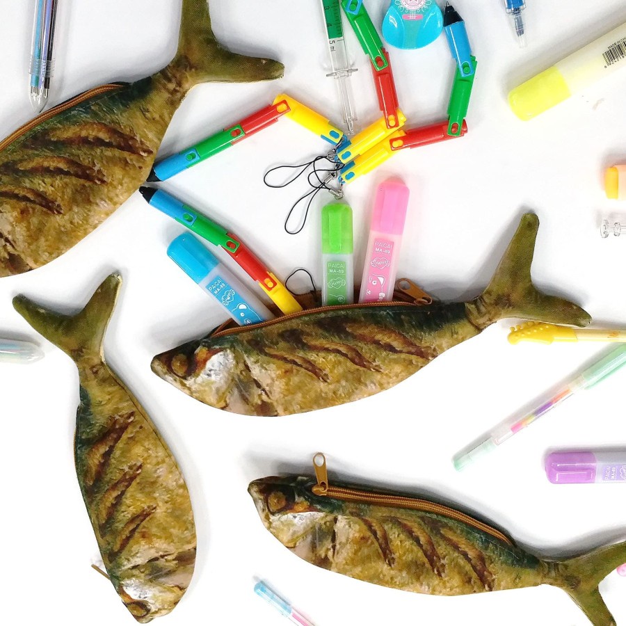 

Tempat pensil 29x8cm - Ikan Kembung GORENG, Drill/Crafting/Linen kado unik cowo cewe ulang tahun