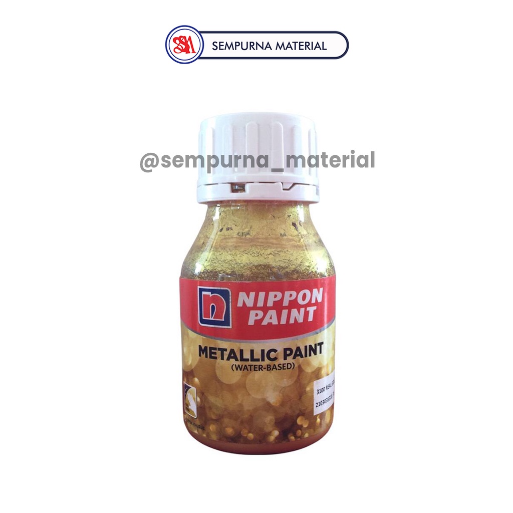 Nippon Paint - Metalic Paint Water Base 3100  Real Gold - Acrylic