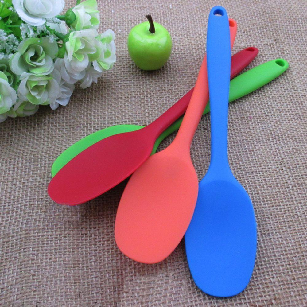 [Elegan] Sendok Utensils Enduring Putty Food Scoop Aksesoris Saji Portable 1pcs Aduk Warna Acak Grade Pencampuran Nasi