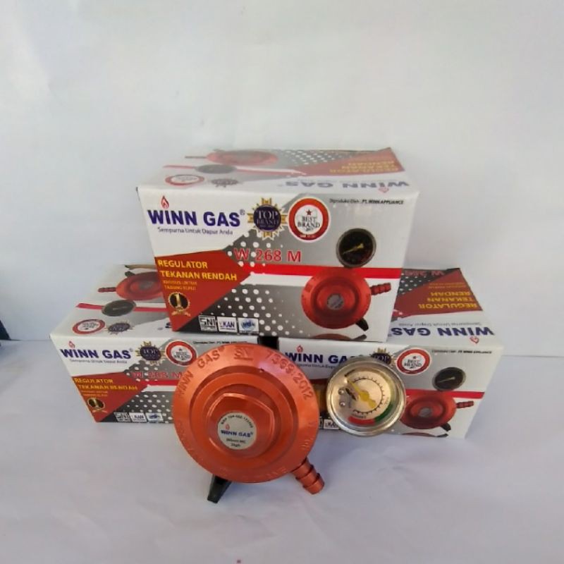 REGULATOR WINN GAS W 268 METER BER SNI REGULATOR ANTI BOCOR