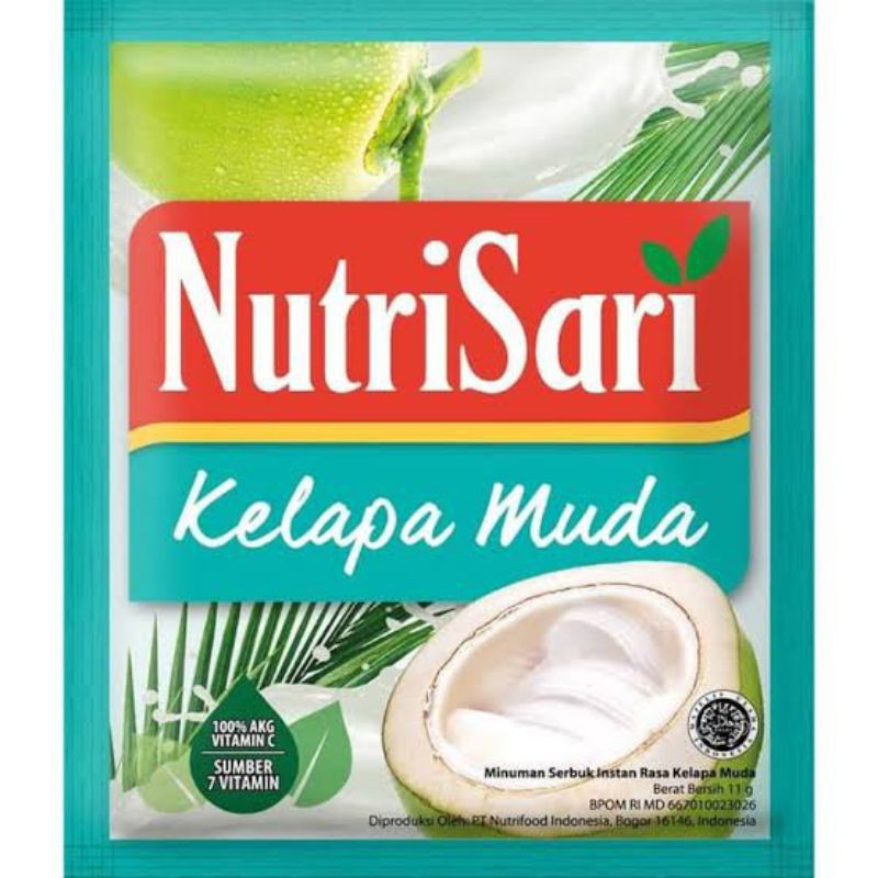 

NUTRISARI RENCENG KELAPA MUDA 11GRAM X 10PCS