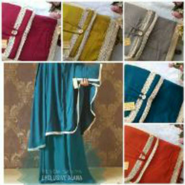 Mukena alana polos premium