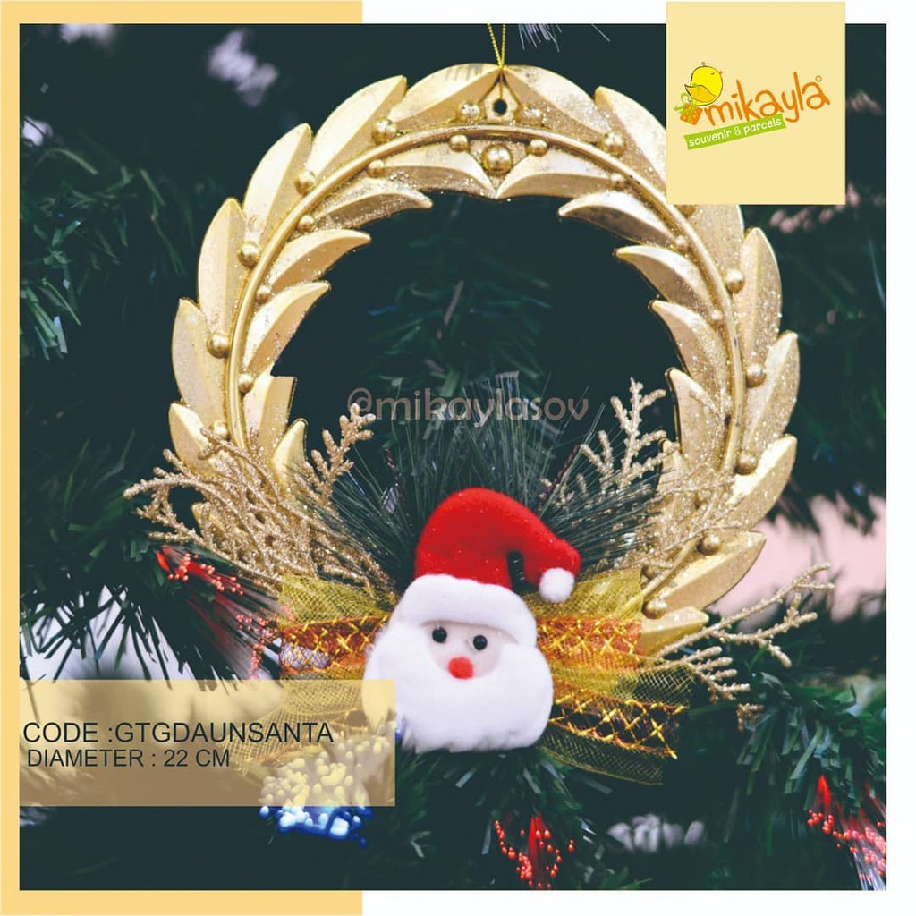 DEKORASI NATAL/ GTGDAUNSANTA/PERLENGKAPAN NATAL/ DEKORASI NATAL/AKSESORIS NATAL