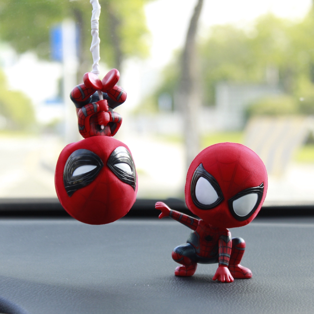 Boneka Spiderman Kartun Lucu Untuk Dekorasi Interior Mobil Shopee Indonesia