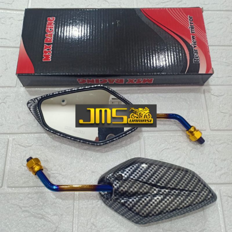 kaca spion carbon tutone model standar beat mio jupiter universal supra grand blade revo rxk vega scoopy genio vixion mx fu