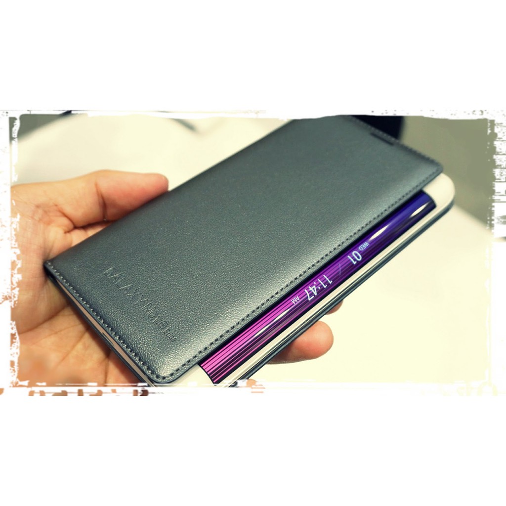 BARU FLIP COVER SAMSUNG GALAXY NOTE 4 EDGE LEATHER COVER GALAXY NOTE 4 EDGE