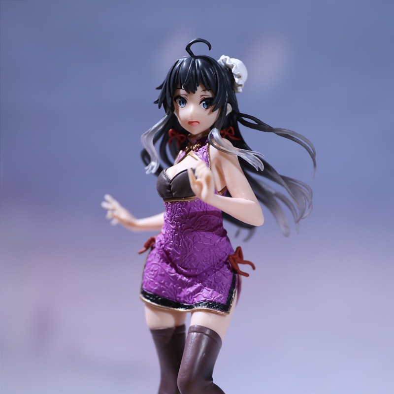 Mainan Action Figure Model Anime Jepang TAiTO Cheongsam Yukinoshita Yukino Bahan PVC Ukuran 22cm Untuk Hadiah Anak