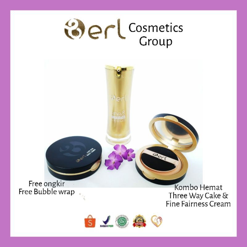 Berl Cosmetics Paket Kecantikan Bpom Halal Makeup Kosmetik Wajah Premium Bedak Foundation Terlaris