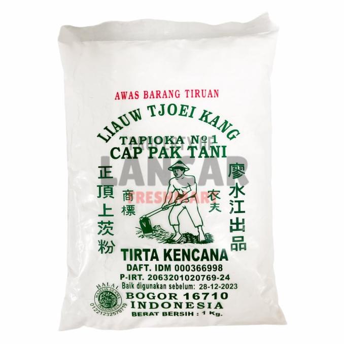 

TEPUNG TAPIOKA CAP PAK TANI 1KG / TEPUNG SAGU CAP PAK TANI 1KG NO 1