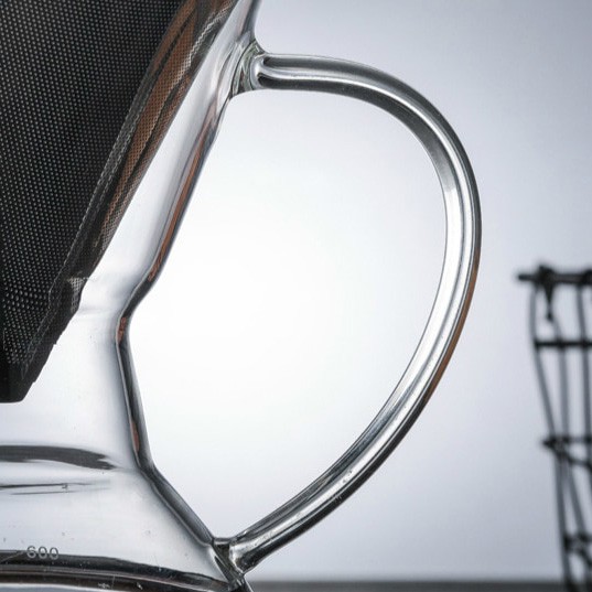 BAYAR DI TEMPAT Coffee Maker Pot V60 Teko Kopi Barista 300ml + Filter - Transparent