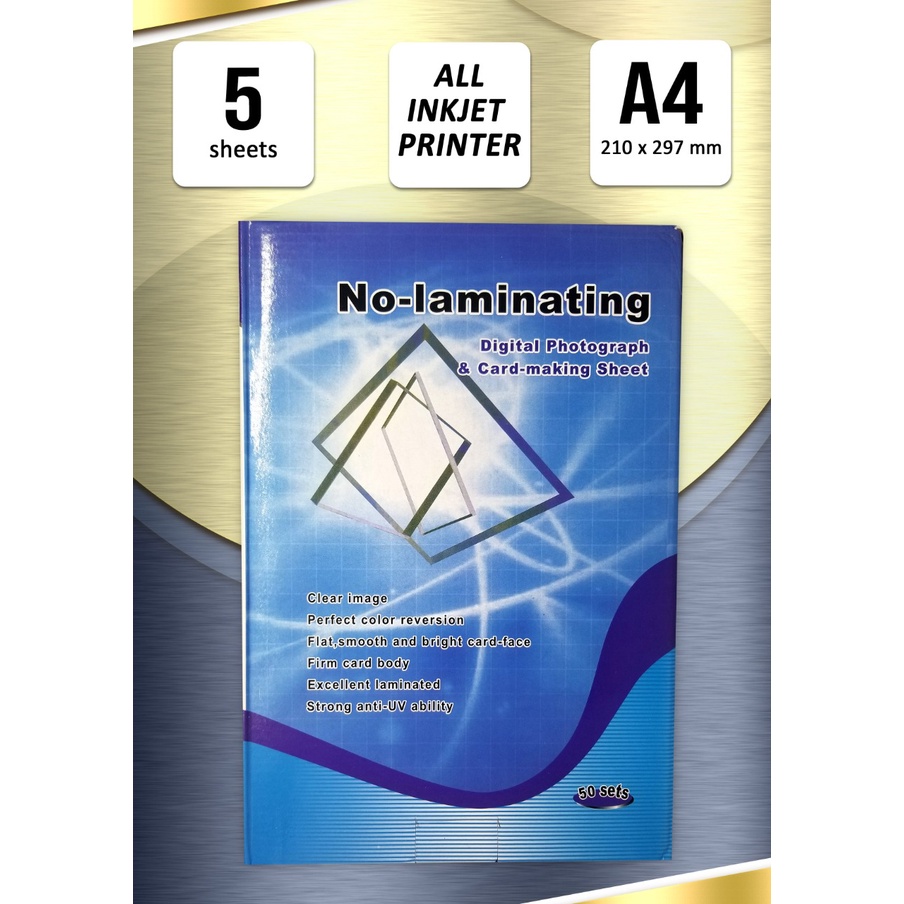 

Bahan ID Card PVC A4 ( 1 pak isi 5 set )