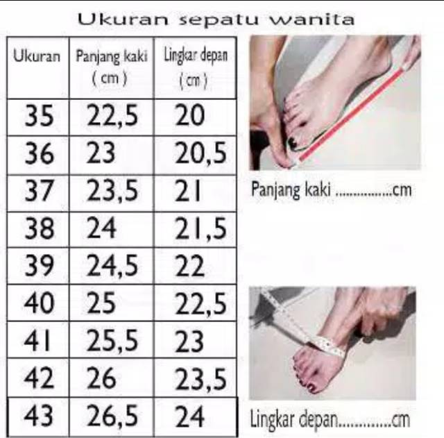 Ukuran Sepatu Wanita 37 Berapa Cm Edukasi Lif Co Id