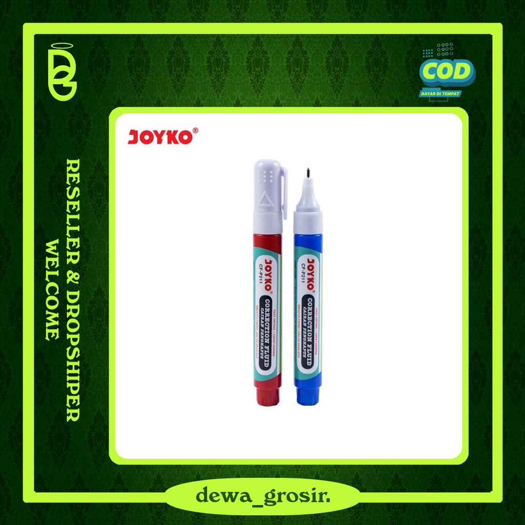 

[CUCI GUDANG] TIPE-X JOYKO / CORRECTION FLUID JOYKO CF-P211 / CORRECTION PEN / TIPE-X CAIR