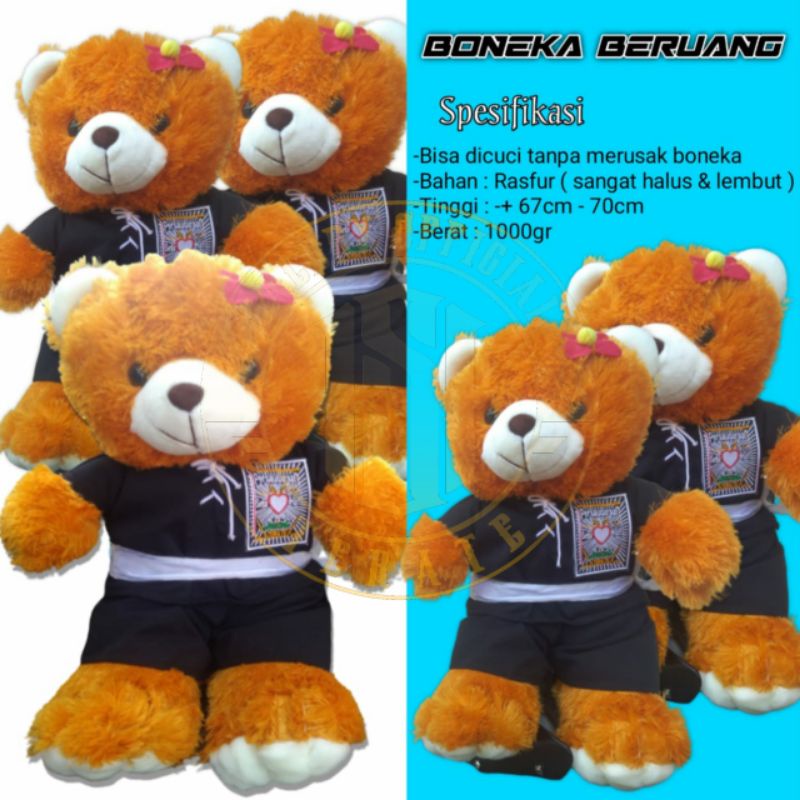 (BISA BAYAR DITEMPAT) BONEKA BERUANG SH TERATE, BONEKA BESAR SH TERATE, BONEKA HITS, BONEKA MURAH