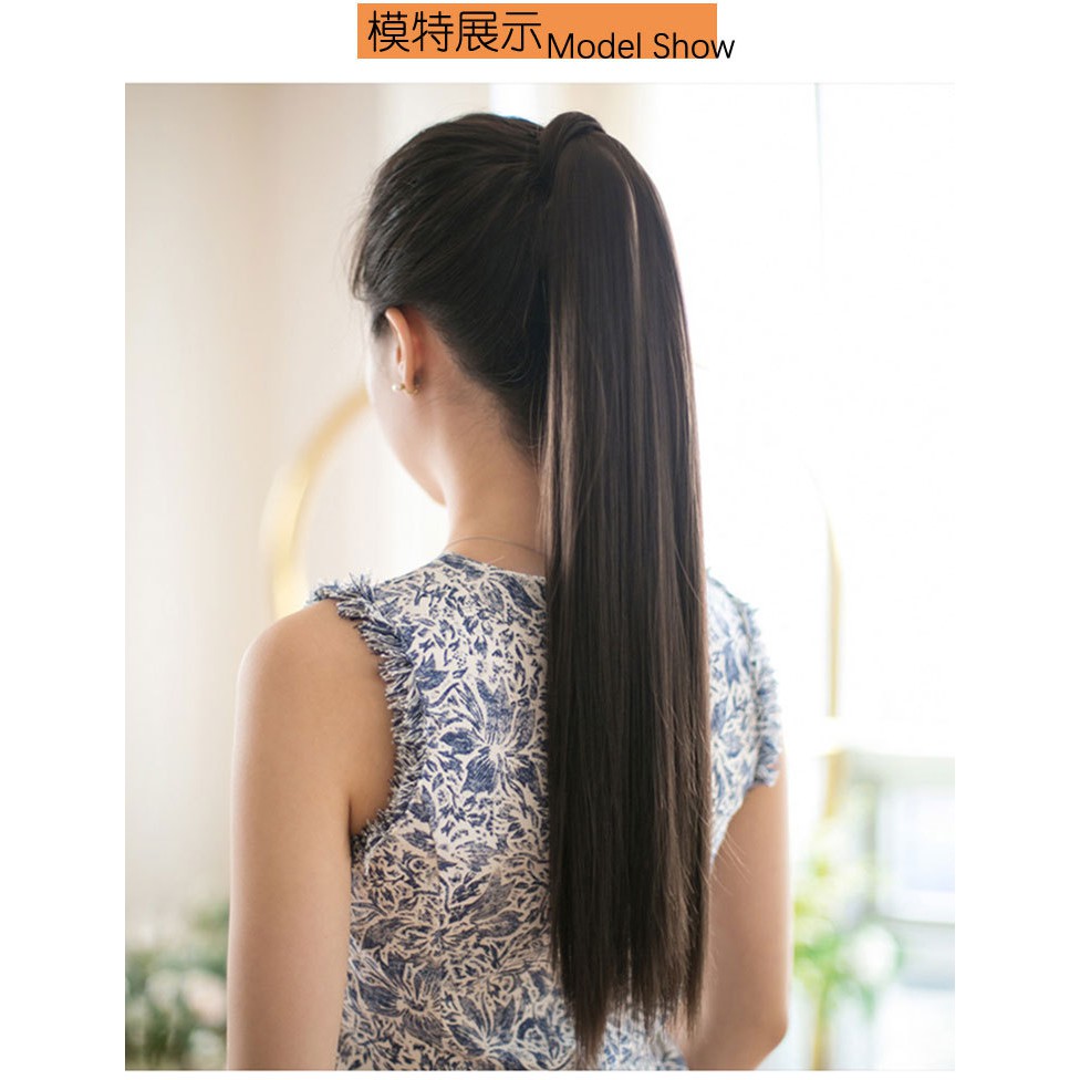 PTC 65 cm ponytail hair extension kunciran ikat ekor kuda rambut palsu